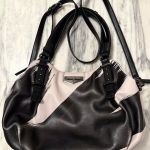 Stylish Simply Vera Wang Black and gray Women's Bag